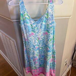 Lilly Pulitzer Blue and Pink Swim Coverup